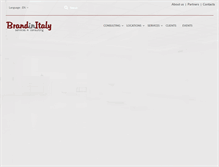 Tablet Screenshot of brandinitaly.com